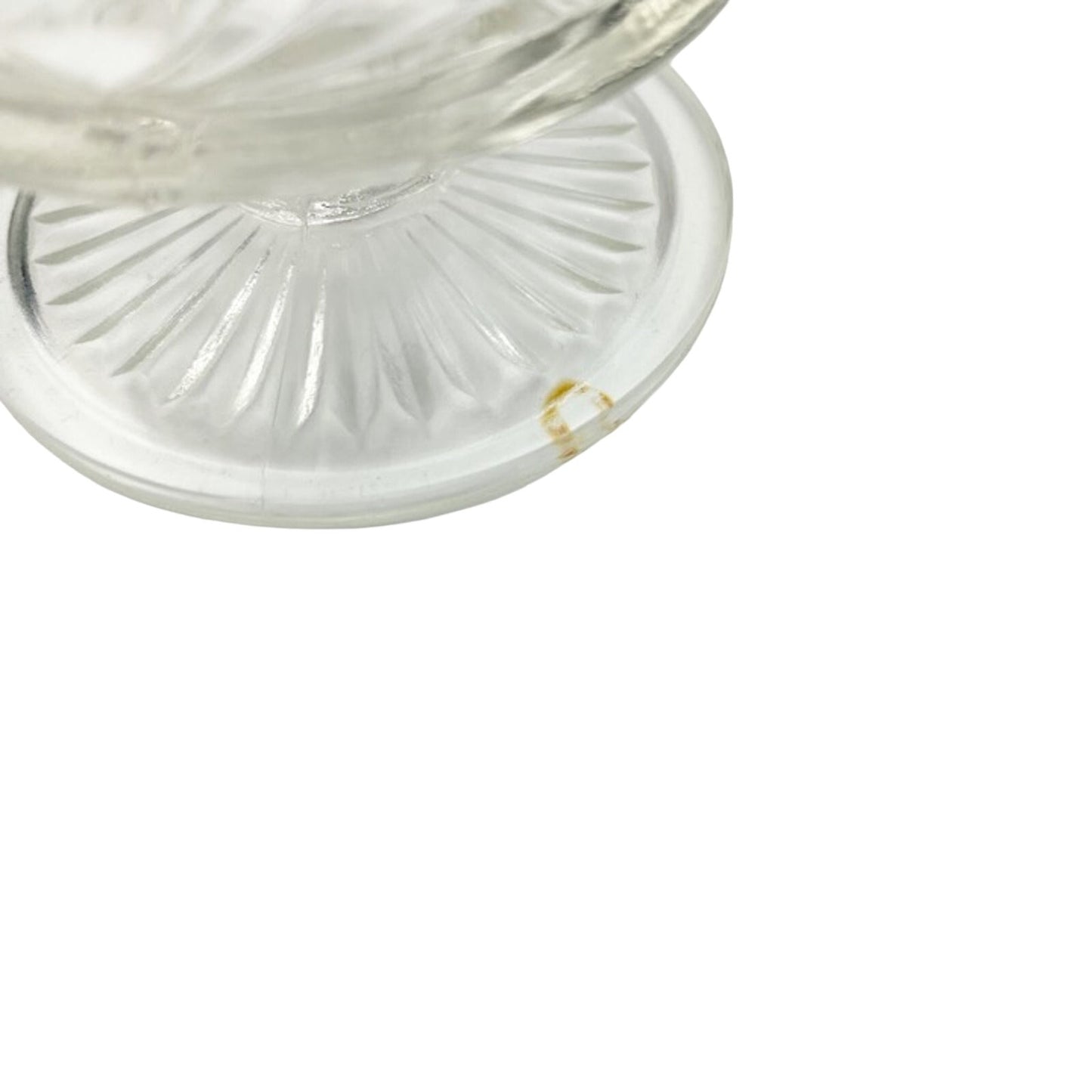 6 vintage Hazel Atlas Big Top Peanut Butter glass Champagne Tall Sherbet Glasses