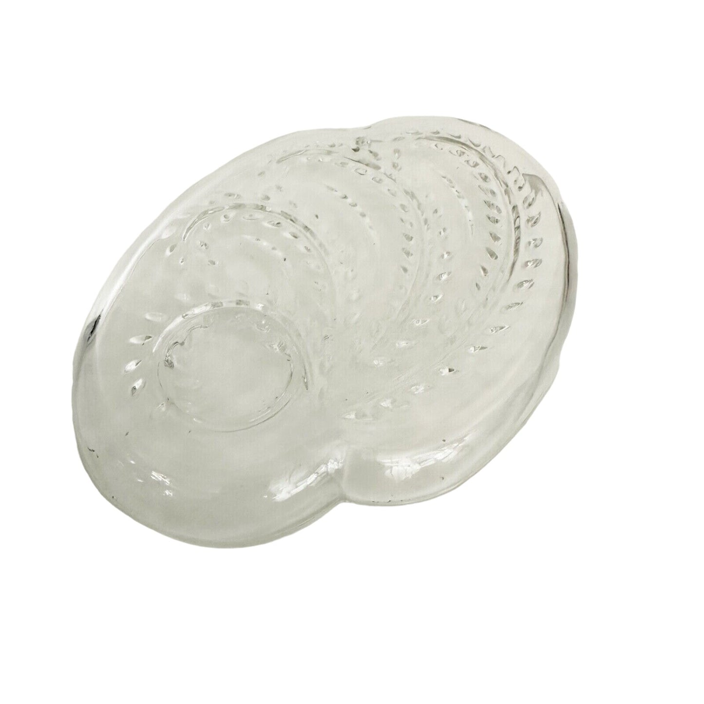 vintage Federal Glass Homestead Snack clear Plate pressed glassware serving dish