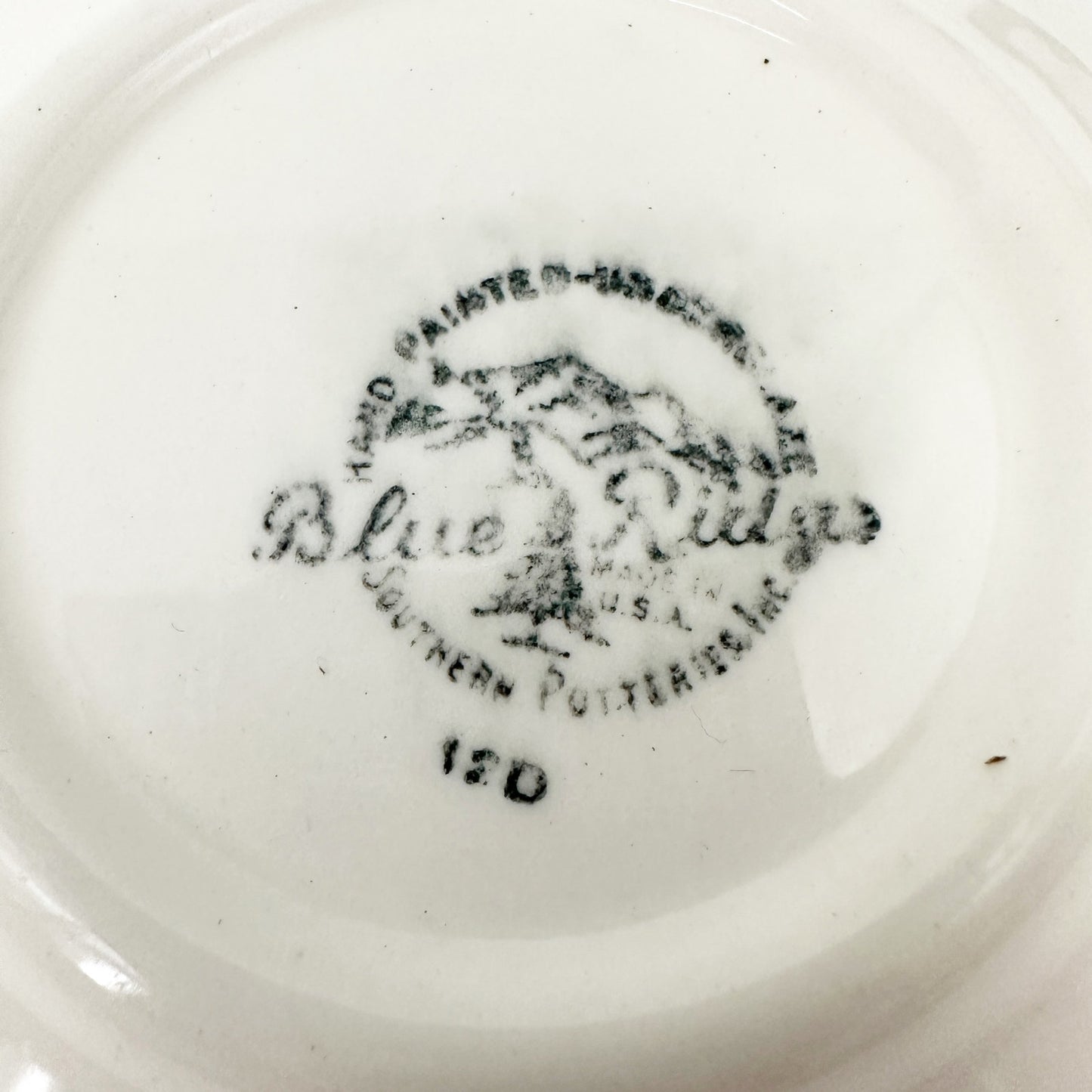 vintage Stanhome Ivy Fruit Dessert Sauce 5-5/8" Bowl Blue Ridge Southern Pottery