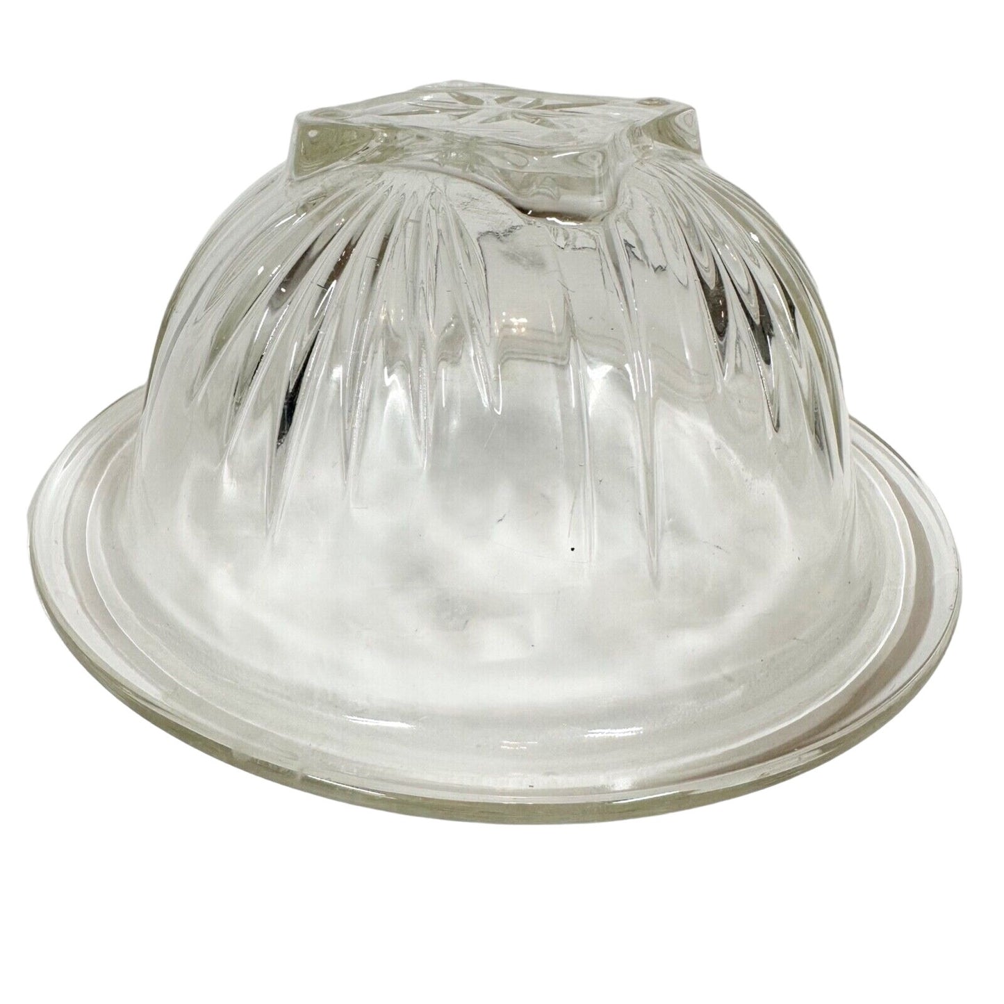 vintage Star Clear 7" Mixing Bowl by Federal Glass serving kitchen glassware