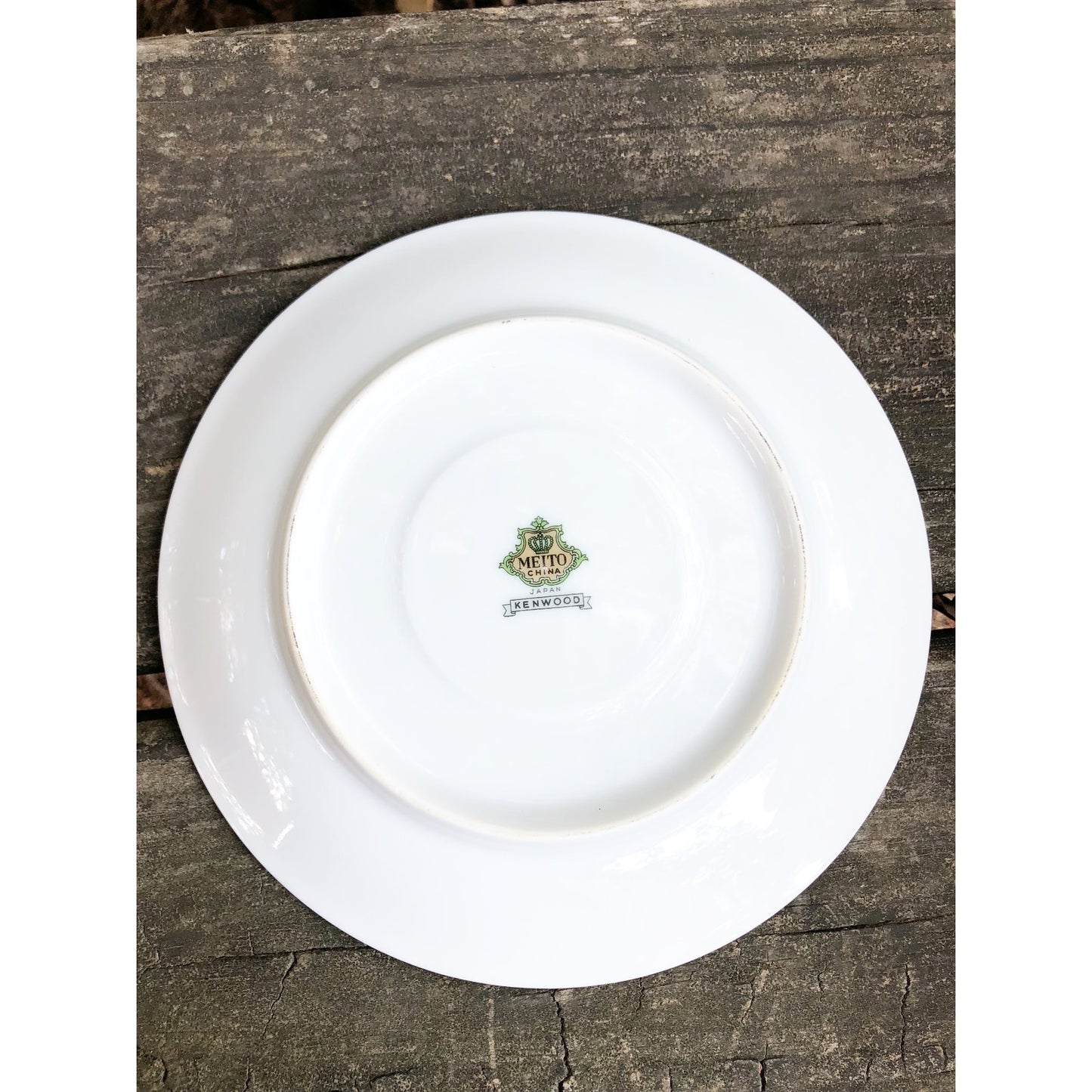 vintage Meito china Kenwood gray green floral sprays Saucer plate made in Japan