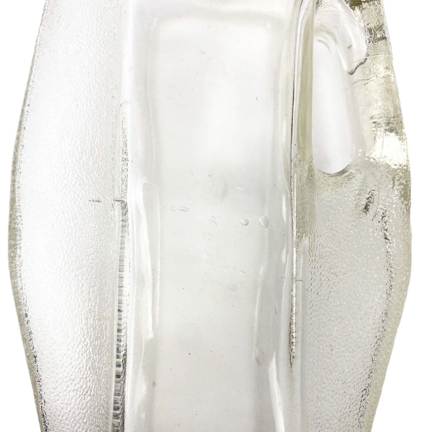 vintage Refrigerator clear Glass Bottle jug molded handle Design Patent D-47144
