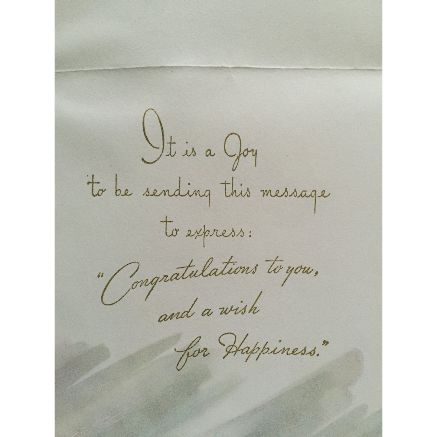 vintage Best Wishes unused Greeting Card red rose happiness congratulations