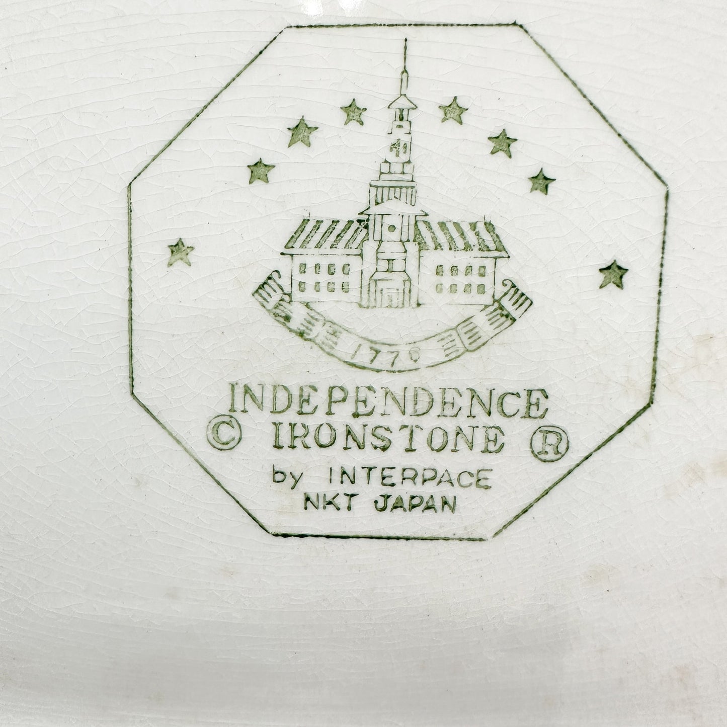 vintage Daffodil All Yellow Independence Ironstone Interpace Japan 13" platter