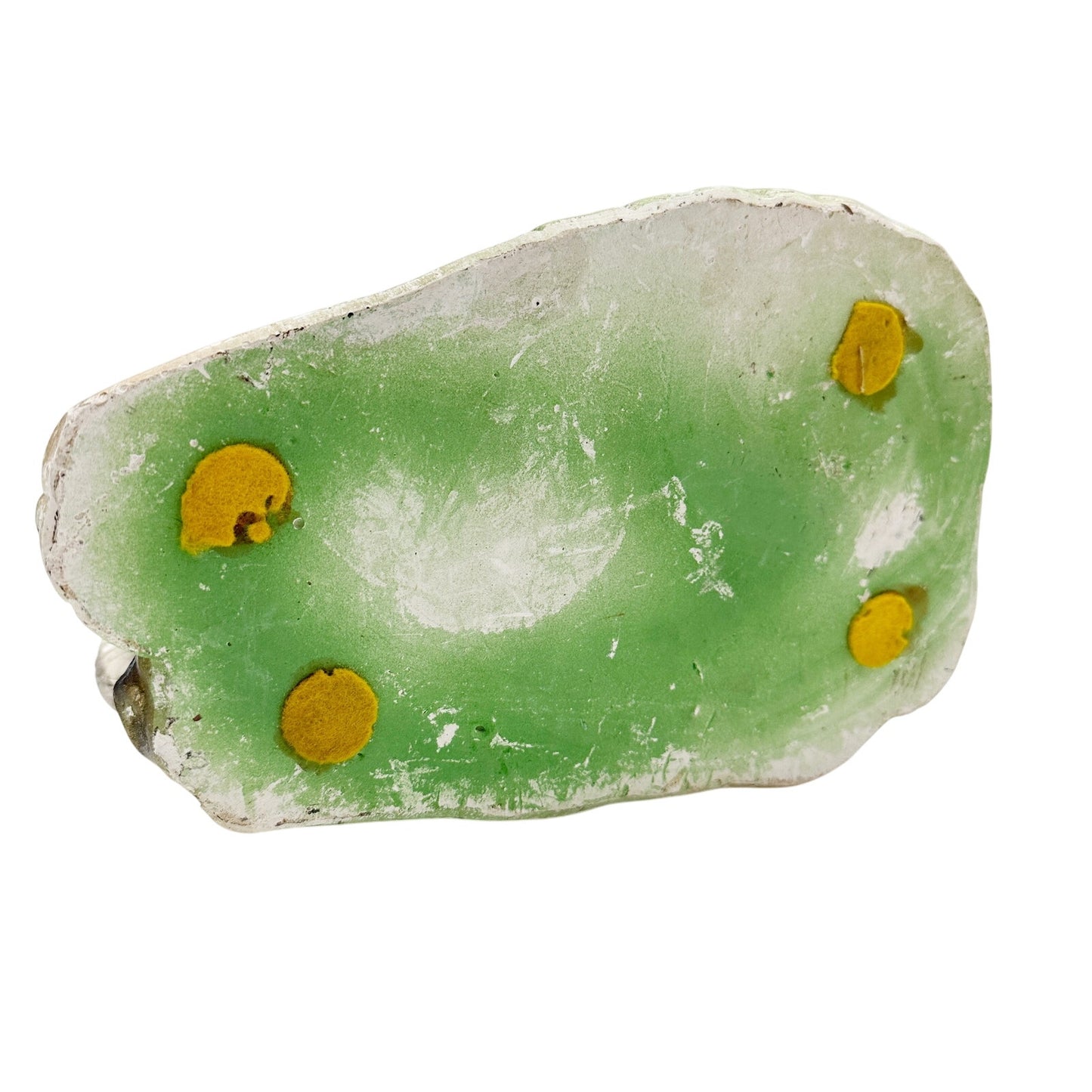 vintage chalkware gray Squirrel figurine Canada large catchall dish