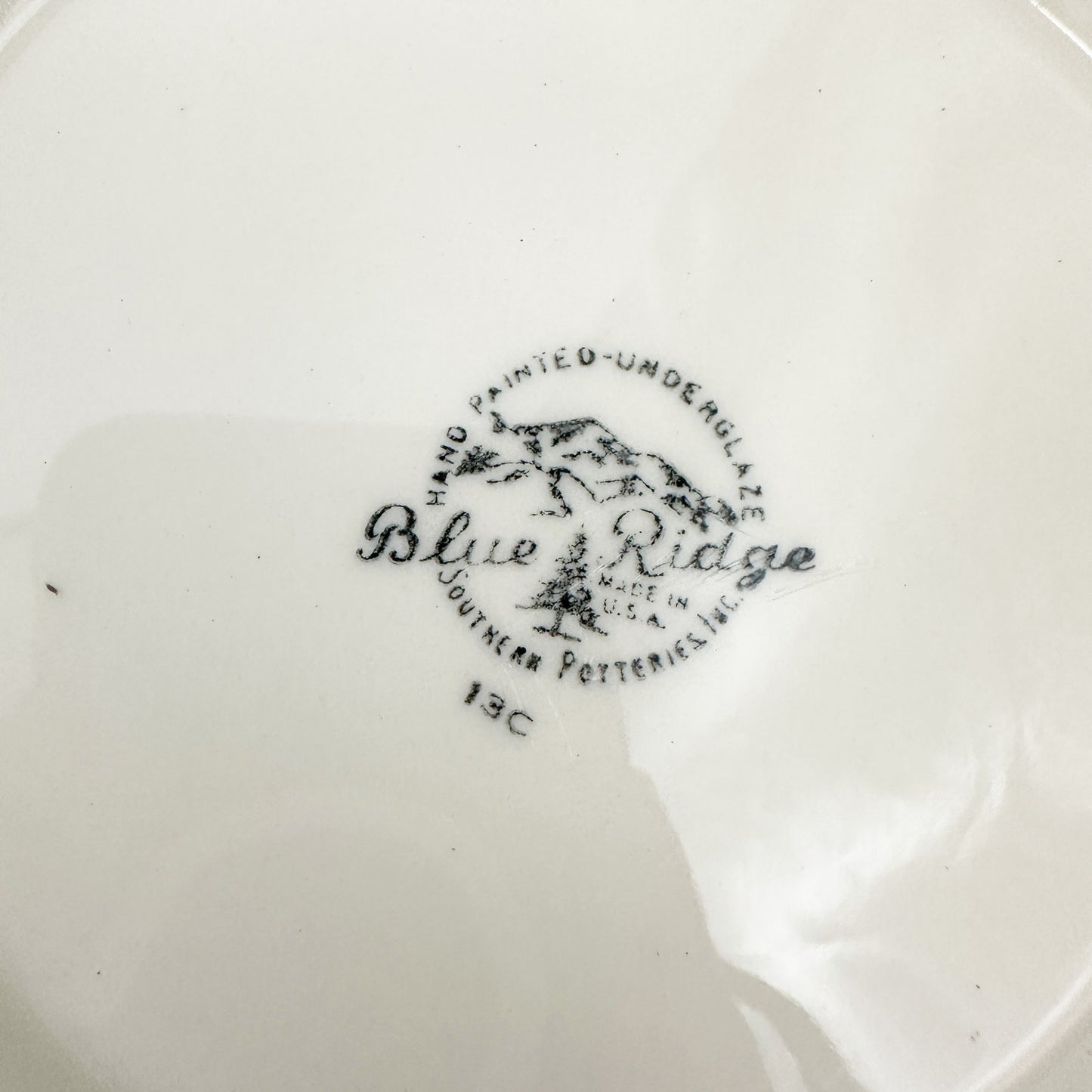 vintage Stanhome Ivy Coupe Soup Bowl by Blue Ridge Southern Pottery USA