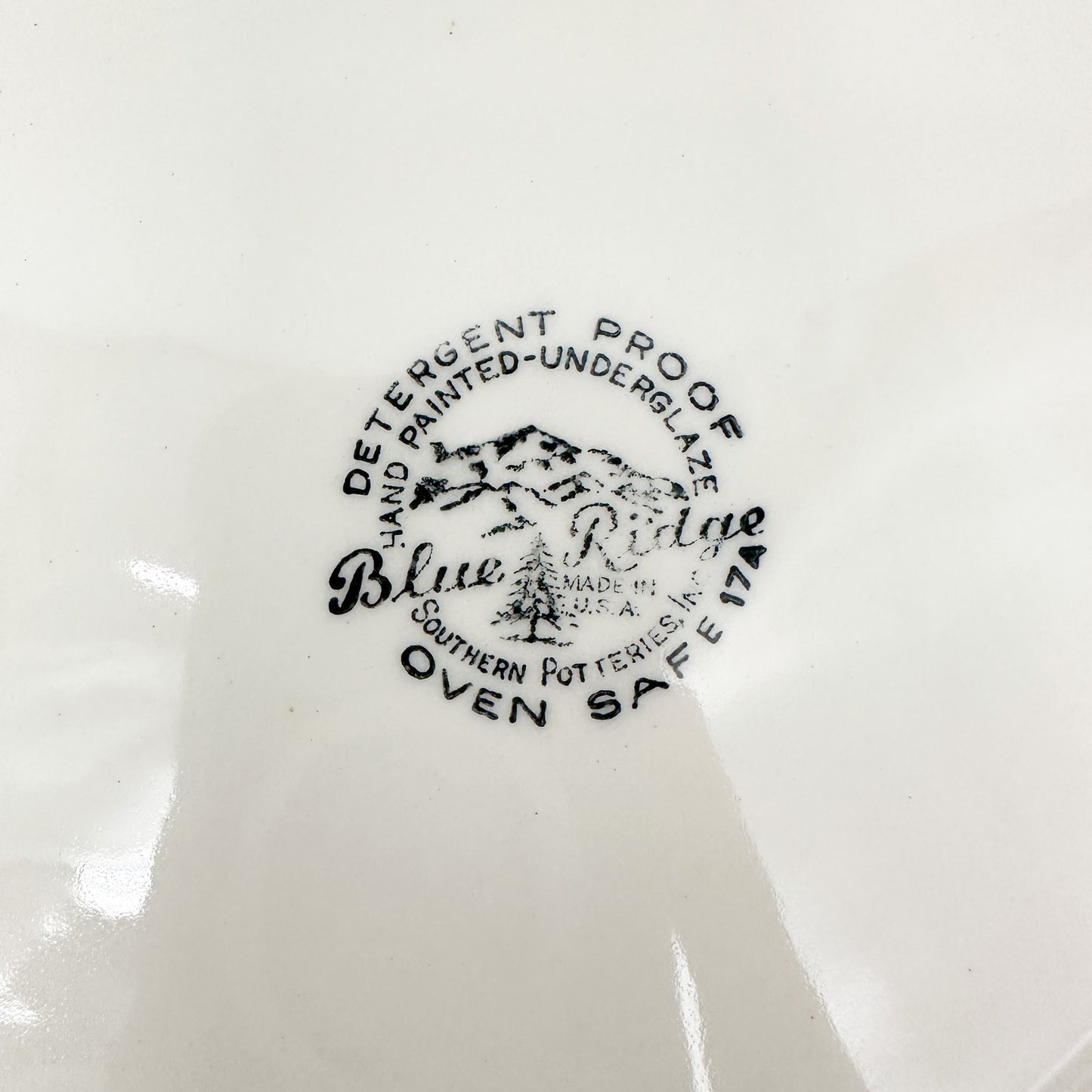 vintage Stanhome Ivy Luncheon Plate by Blue Ridge Southern Pottery USA