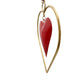 Antique Brass & Red Heart Door Hanger | Valentine's Day