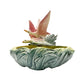 vintage McCoy flying mallard duck PLANTER pink green blue art pottery *damage*