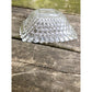 vintage Candy & Nuts glass Dish square-shaped serveware glassware bowl