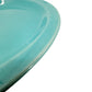 vintage heavy & large 12.5" turquoise blue Round Platter plate serveware