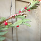 Jingle Bell Garland | red, white & gold