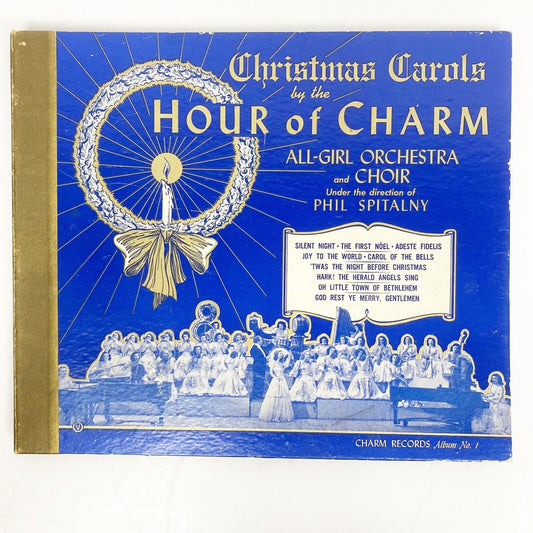 vintage set of Vinyl Records Christmas Carols Hour of Charm Phil Spitalny choir