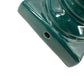 vintage dark teal green TV Lamp pedestal vase-shaped ceramic needs rewiring 7" H