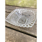 vintage Candy & Nuts glass Dish square-shaped serveware glassware bowl