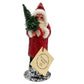 Ino Schaller Bayern paper mache Santa Claus red coat glitter w/ box