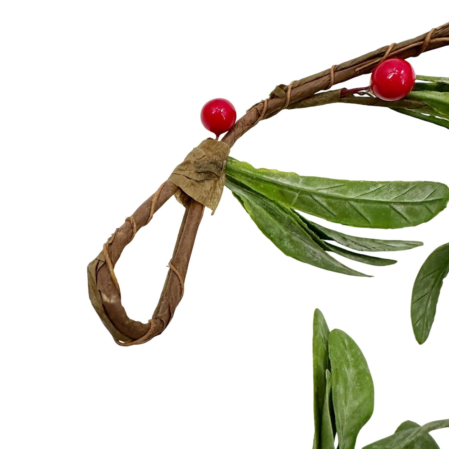 Artificial Mistletoe Garland | red & green