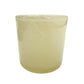pale yellow Glass votive or small pillar Candle Holder home decor storage