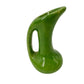 vintage miniature green Ewer Vase Pitcher handle 2.75" tall mini art pottery