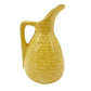 vintage miniature yellow Pitcher 3.5" tall handled jug mini art pottery