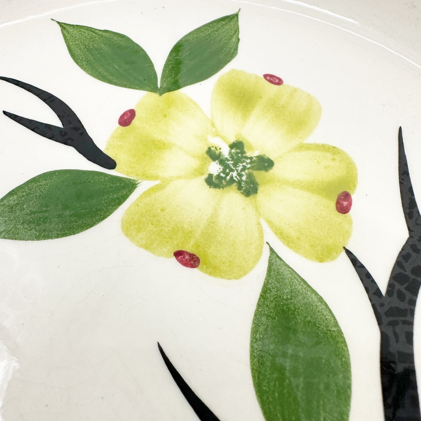 vintage Dixie Dogwood Bread & Butter 6.25" Plate by Joni China hand painted USA