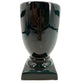 vintage dark teal green TV Lamp pedestal vase-shaped ceramic needs rewiring 7" H