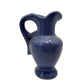 vintage miniature medium blue Pitcher 3.5" tall handled jug mini art pottery