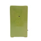 vintage avocado green TV Lamp rectangular ceramic MCM needs rewiring 7" tall
