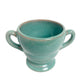 vintage Dryden Pottery open SUGAR bowl pale blue ceramic art footed cup