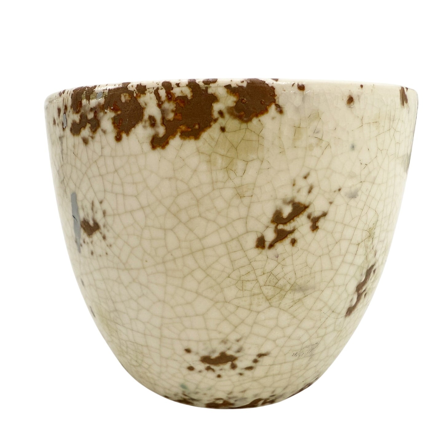 Creative Co-op House in the Country ceramic trinket cup green frog dragonflies