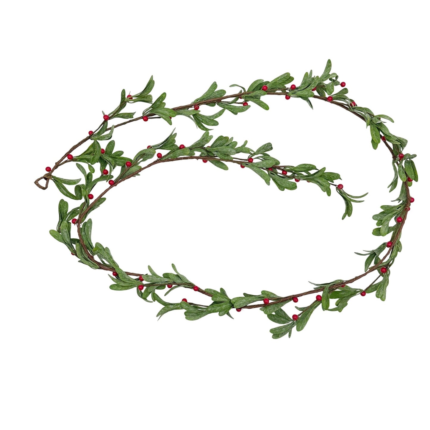 Artificial Mistletoe Garland | red & green