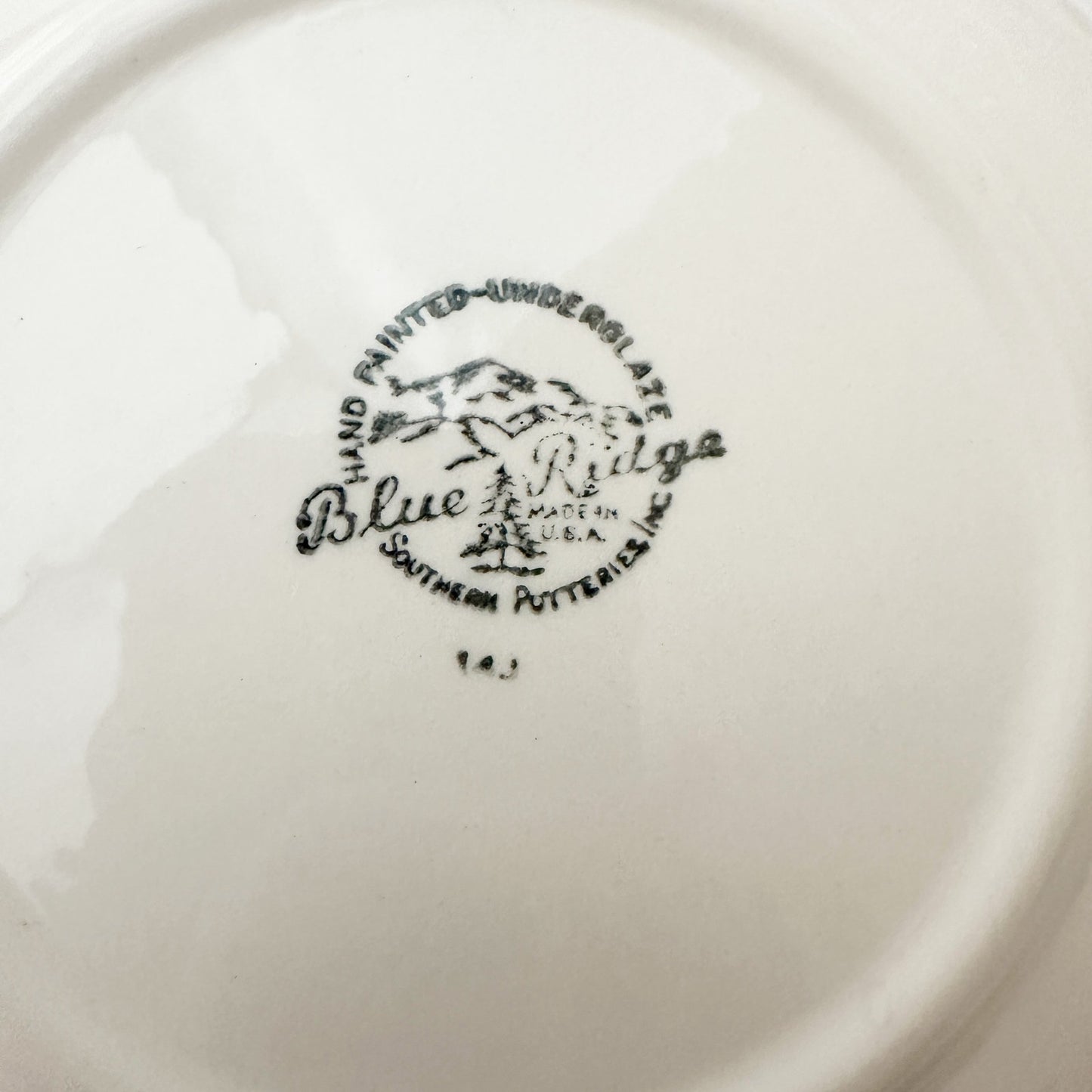 vintage Stanhome Ivy Bread & Butter Plate by Blue Ridge Southern Pottery USA