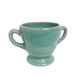 vintage Dryden Pottery open SUGAR bowl pale blue ceramic art footed cup