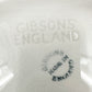 vintage Gibsons England red & white enamel large Pitcher and Wash Basin Bowl set