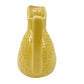 vintage miniature yellow Pitcher 3.5" tall handled jug mini art pottery