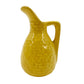 vintage miniature yellow Pitcher 3.5" tall handled jug mini art pottery