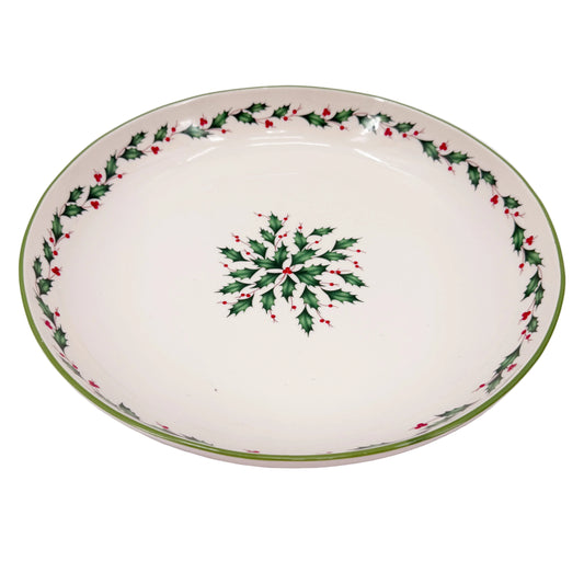 Lenox Holiday 14" Large Round Dish | Christmas tableware