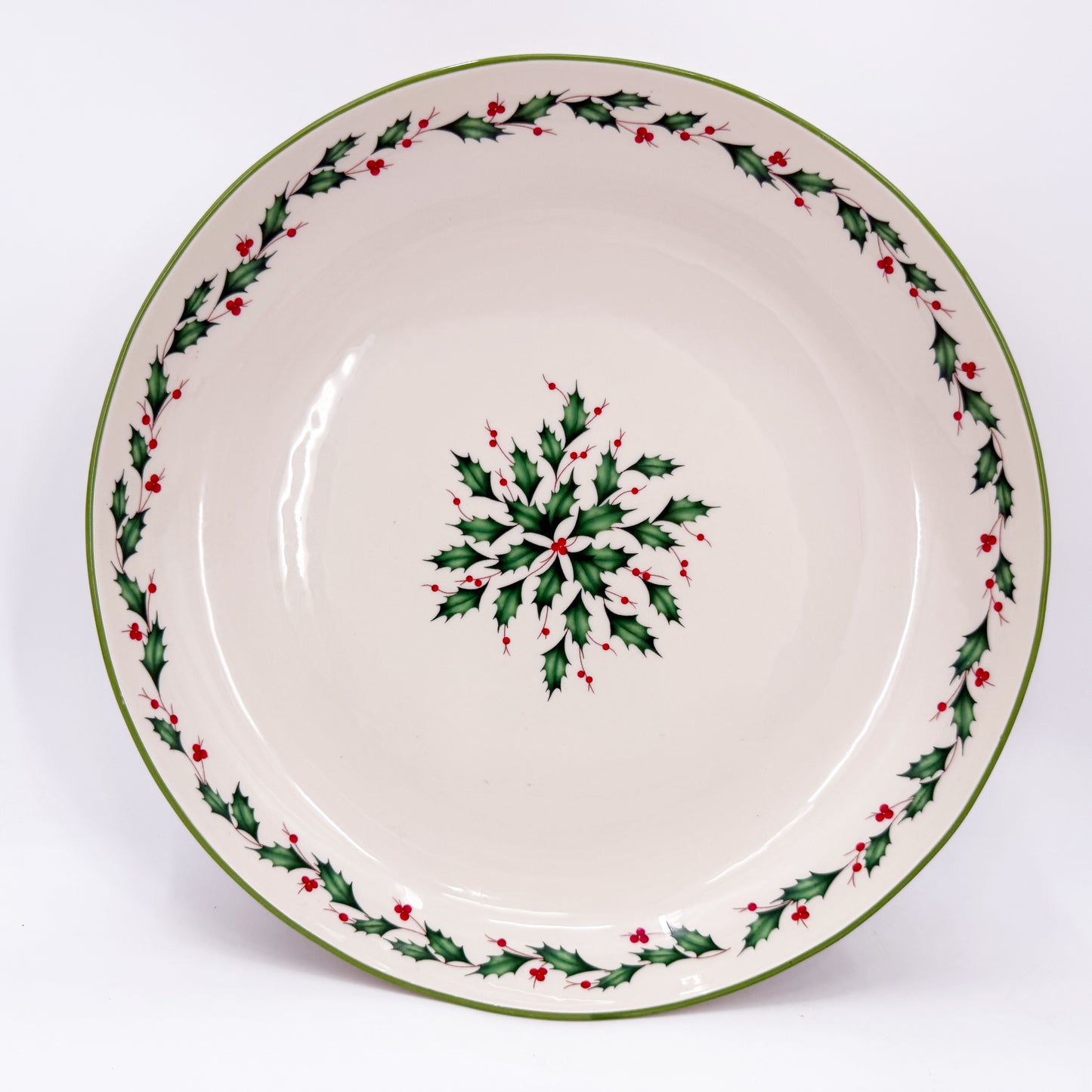 Lenox Holiday 14" Large Round Dish | Christmas tableware