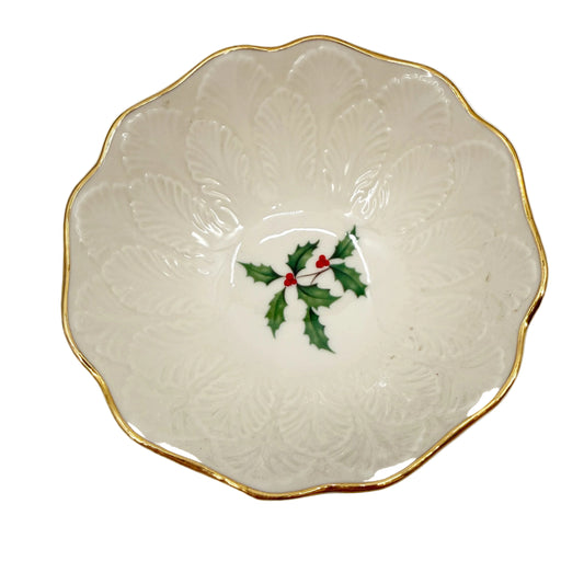 Lenox Holiday Open Candy Dish | Christmas tableware
