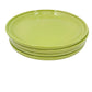 Royal Norfolk chartreuse lime green 11.5" Dinner Plates | set of 4