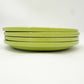 Royal Norfolk chartreuse lime green 11.5" Dinner Plates | set of 4