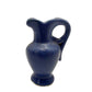vintage miniature medium blue Pitcher 3.5" tall handled jug mini art pottery
