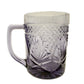 vintage Antique Amethyst glass Mugs Cristal D'Arques Durand | set of 3