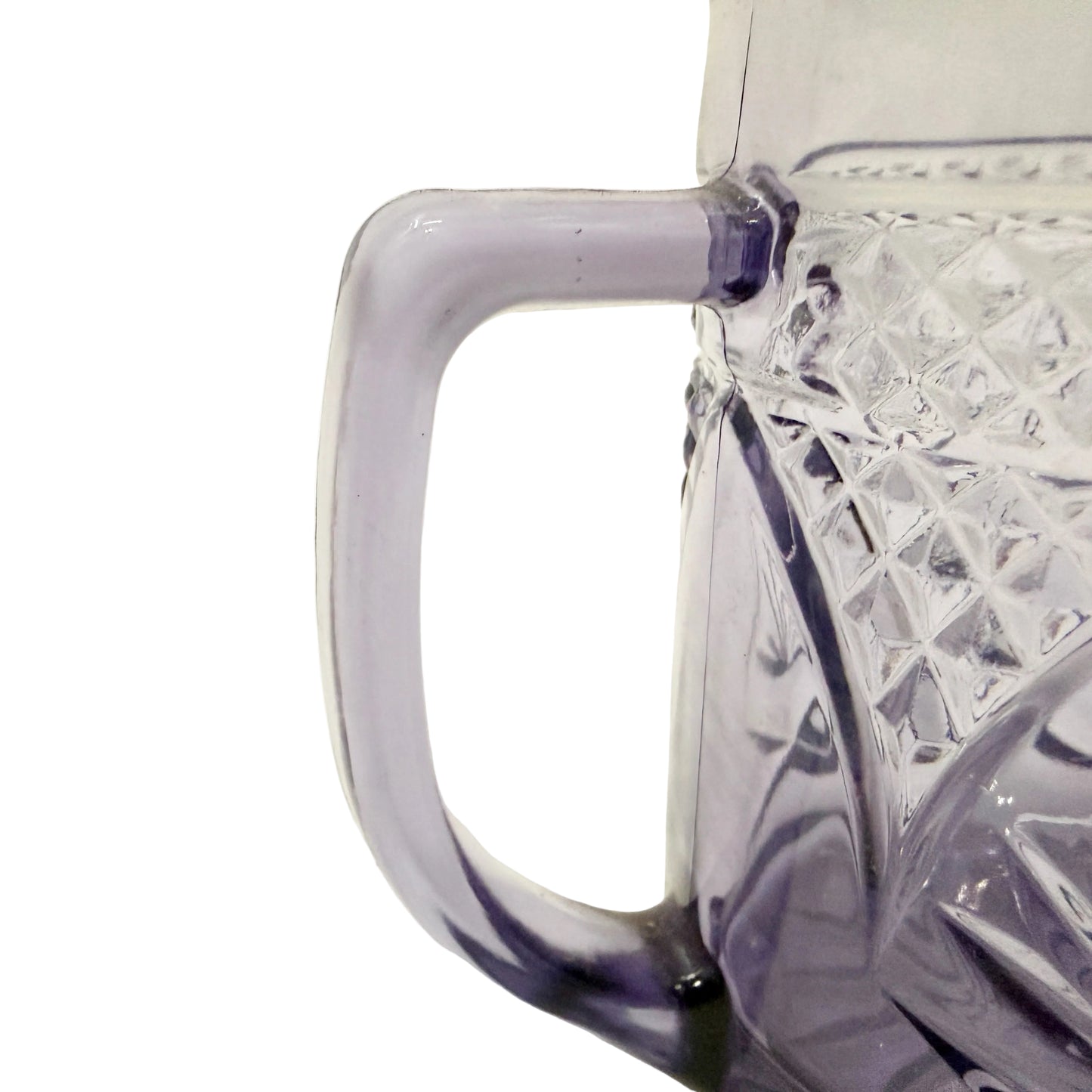 vintage Antique Amethyst glass Mugs Cristal D'Arques Durand | set of 3
