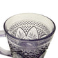 vintage Antique Amethyst glass Mugs Cristal D'Arques Durand | set of 3