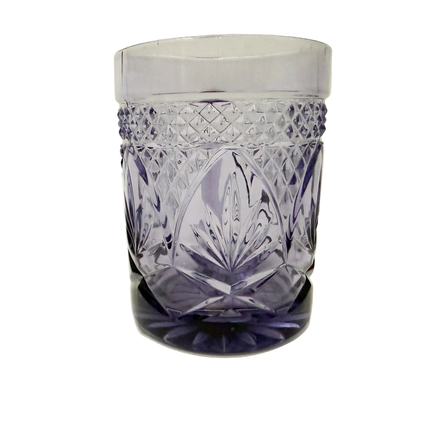 vintage Antique Amethyst glass Mugs Cristal D'Arques Durand | set of 3