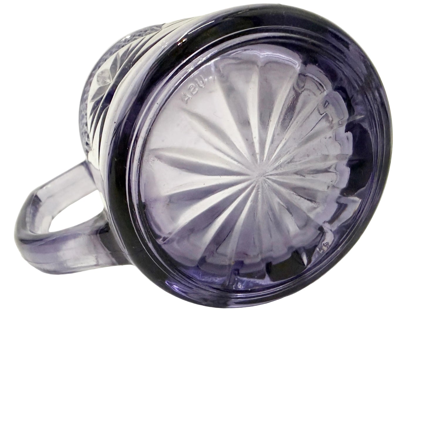 vintage Antique Amethyst glass Mugs Cristal D'Arques Durand | set of 3