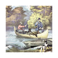 vintage Currier & Ives Life in the Woods Art Print lithograph reprint 14" x 11"