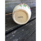 vintage floral white VASE ceramic art pottery Made in Japan 5.5" tall