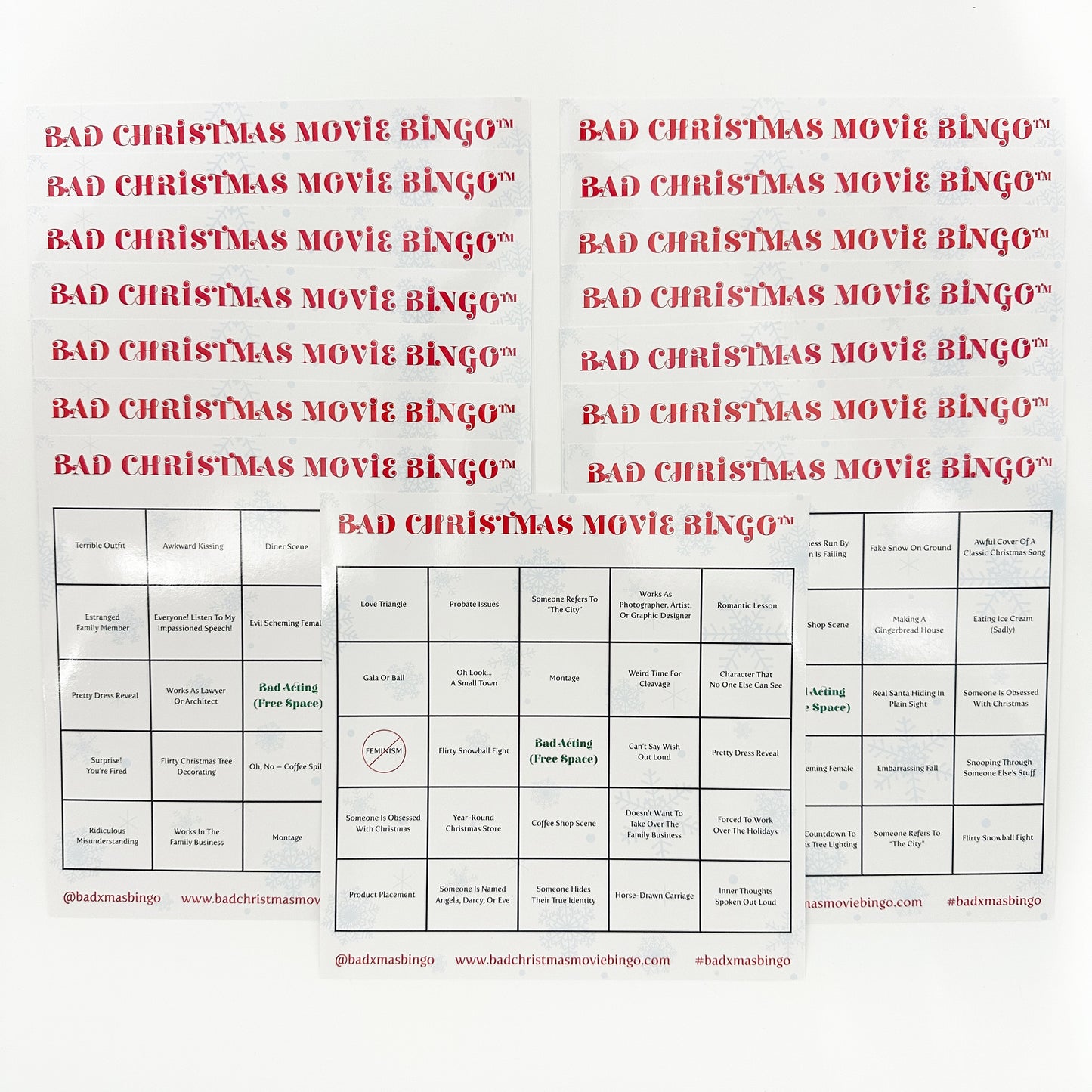 Bad Christmas Movie Bingo | The Hilarious Holiday Party Game